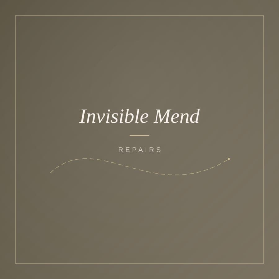 Invisible mending of a torn wool blazer sleeve