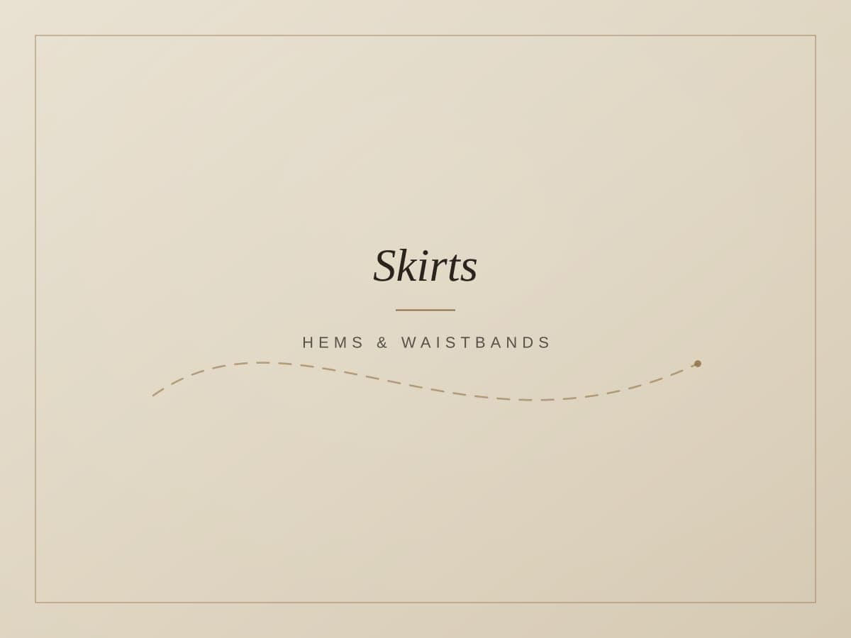 Skirt hemming and waist alterations in Tulsa